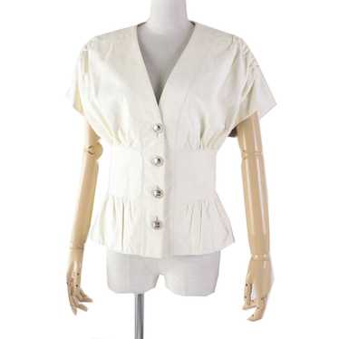 CHANEL leather jacket P60304 lambskin Ivory LA PA… - image 1