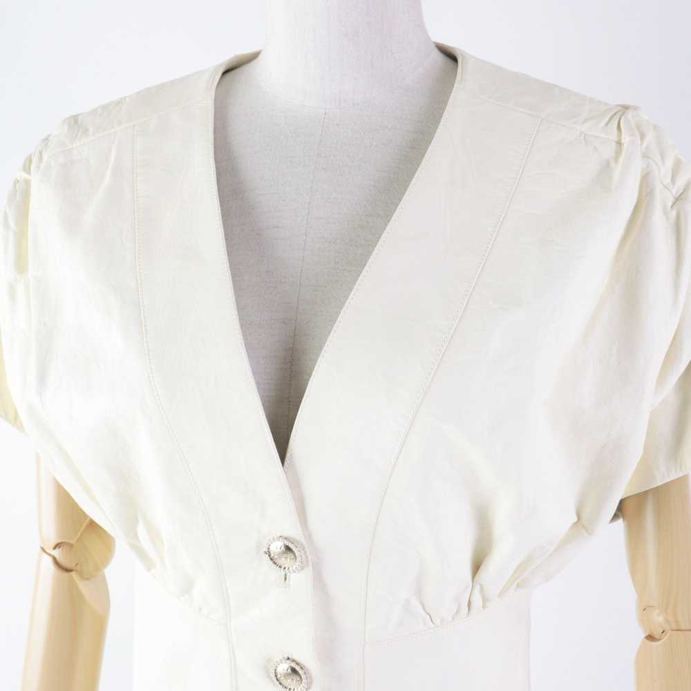 CHANEL leather jacket P60304 lambskin Ivory LA PA… - image 2