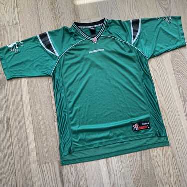 90s’VINTAGE SASKATCHEWAN ROUGHRIDERSマフラー Vintage 1990s 1980s Saskatchewan Roughriders Mesh CFL