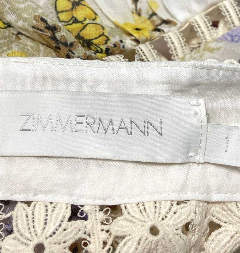 Zimmermann Floral Mini Dress - Size 6 - image 3