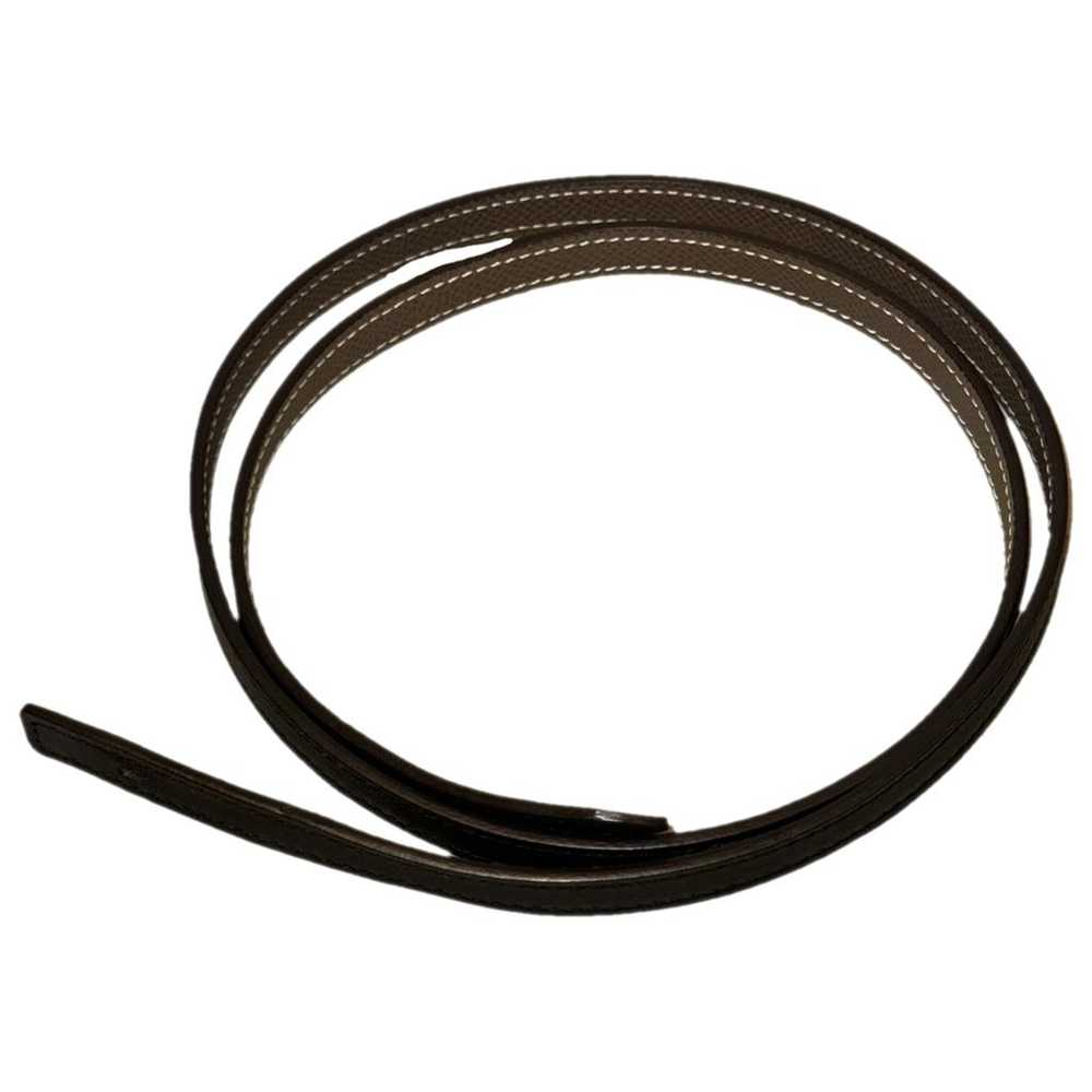 Hermès H leather belt - image 1