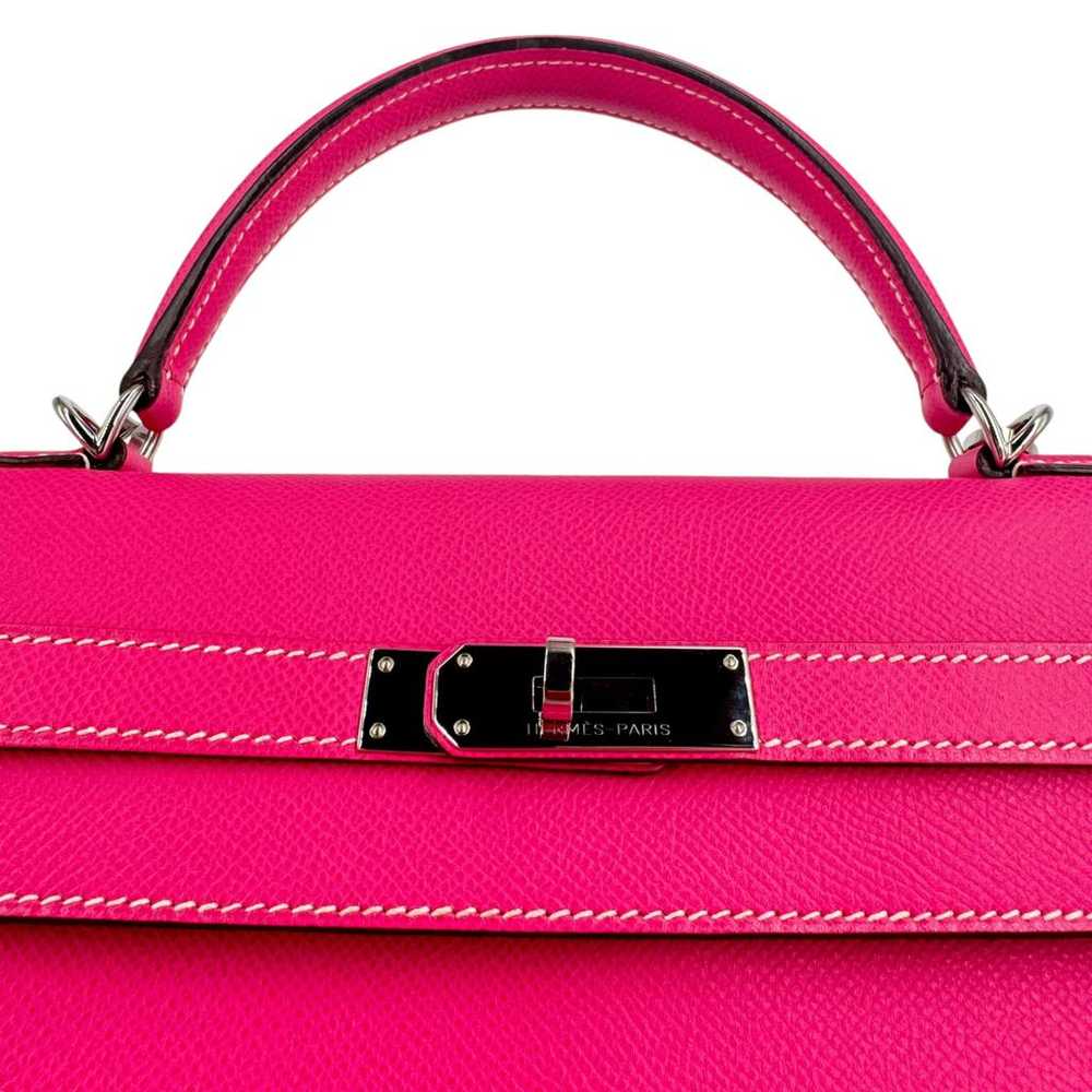 Hermès Kelly 32 leather handbag - image 5