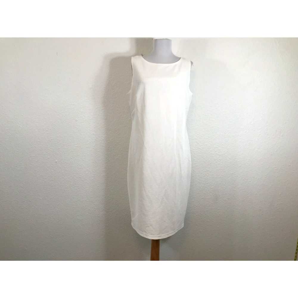 Blend Vintage 90s Ronni Nicole Dress Size 10 Whit… - image 1