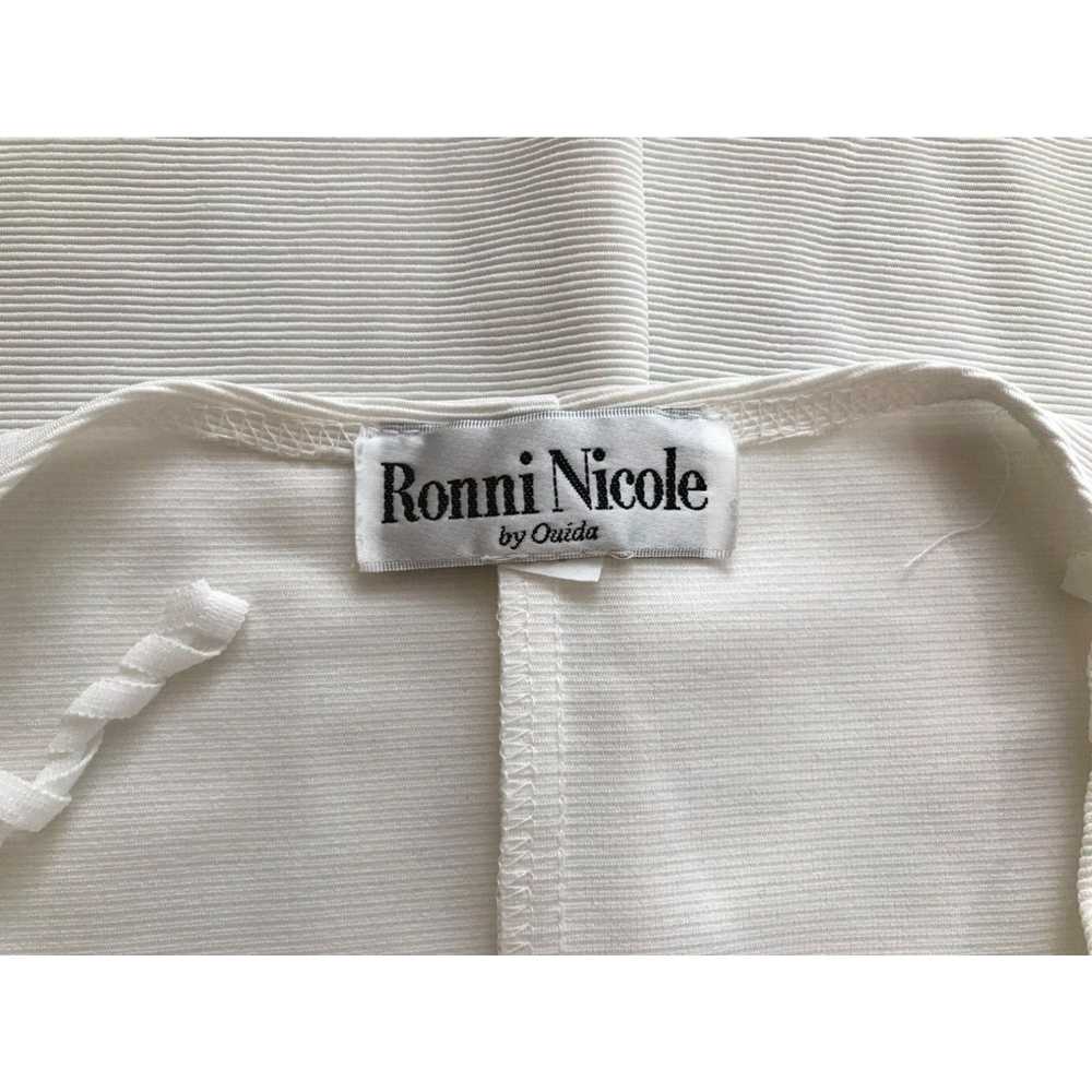 Blend Vintage 90s Ronni Nicole Dress Size 10 Whit… - image 3