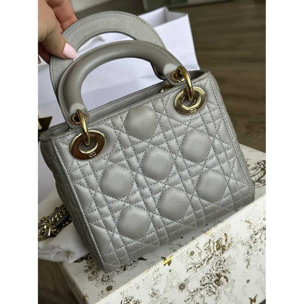 Dior Lady Dior leather handbag - image 5