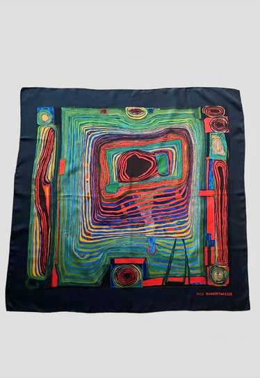 1953 Hundertwasser Vintage Rare Black Art Print Sc