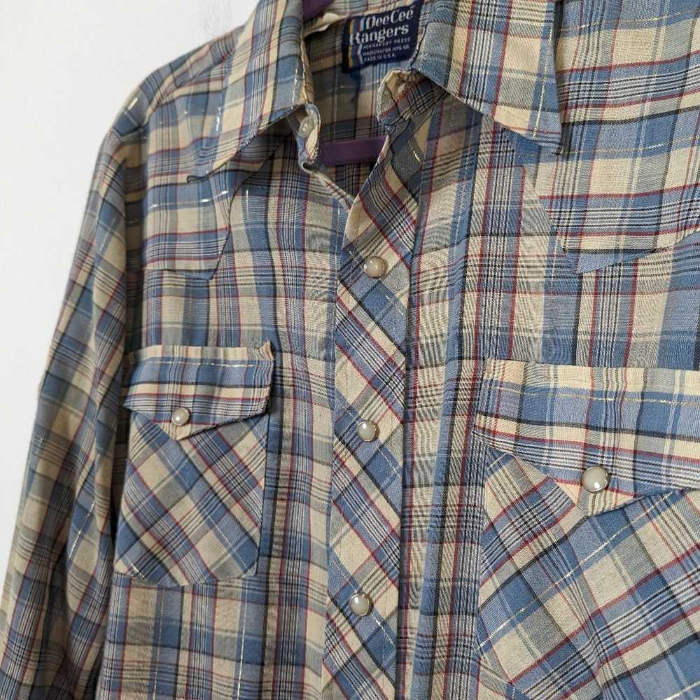 Vintage Vintage 70's Dee Dee Rangers Plaid Wester… - image 8