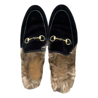 Gucci Princetown velvet flats