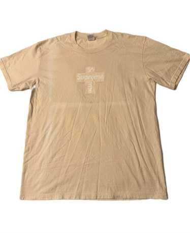 Supreme Supreme “Cross” Box Logo T-Shirt Cream Sz… - image 1