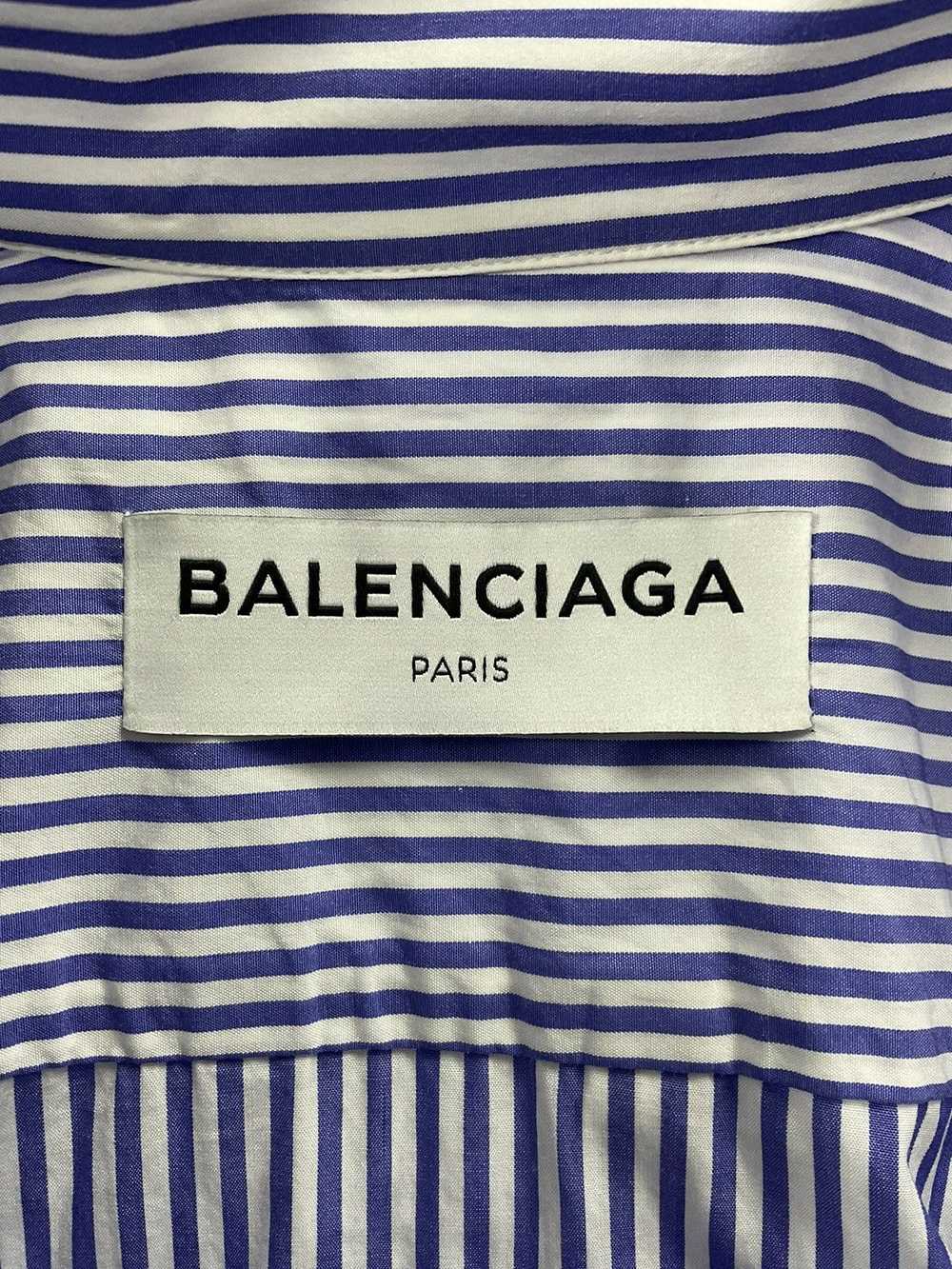 Balenciaga Balenciaga Oversized Striped Cotton-Po… - image 7