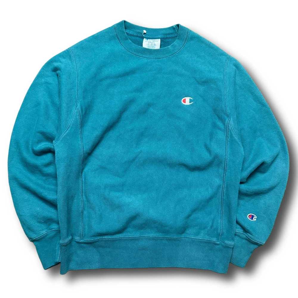 Champion Champion Reverse Weave Teal Essential Cr… - image 1