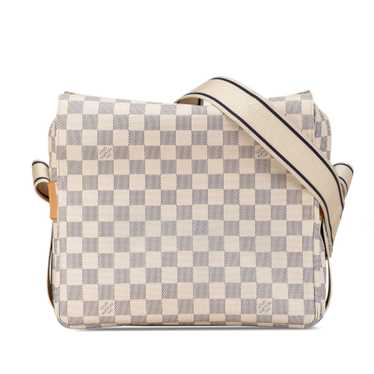 White Louis Vuitton Damier Azur Naviglio Crossbody