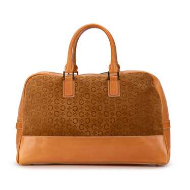 Brown Celine Suede C Macadam Handbag