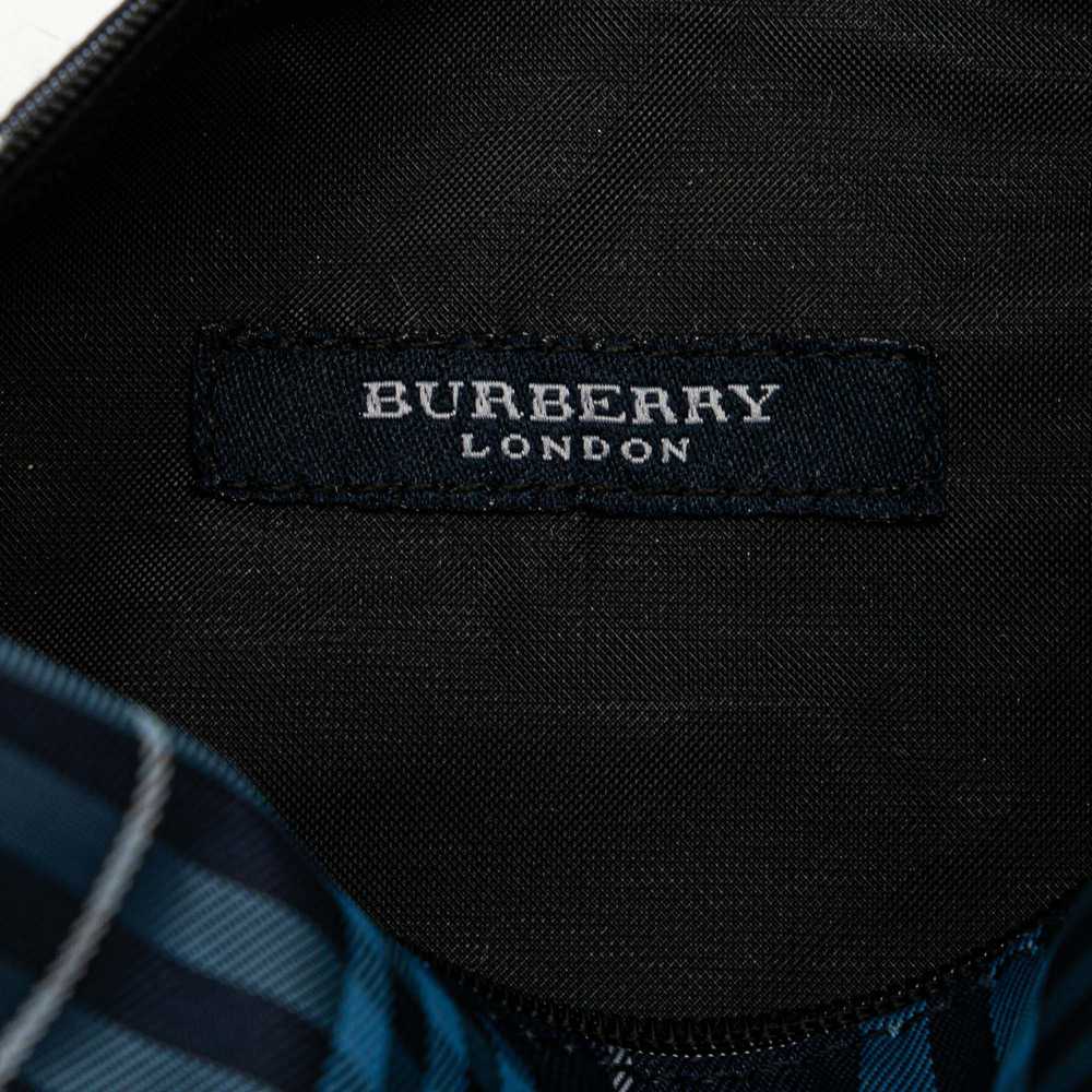 Blue Burberry Nova Check Nylon Handbag - image 6