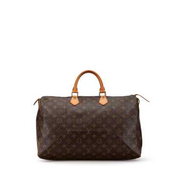 Brown Louis Vuitton Monogram Speedy 40 Boston Bag