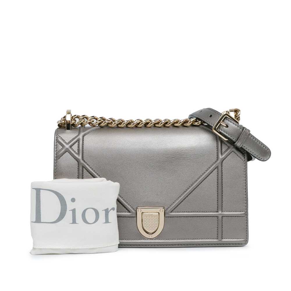 Silver Dior Small Diorama Flap Crossbody Bag - image 10