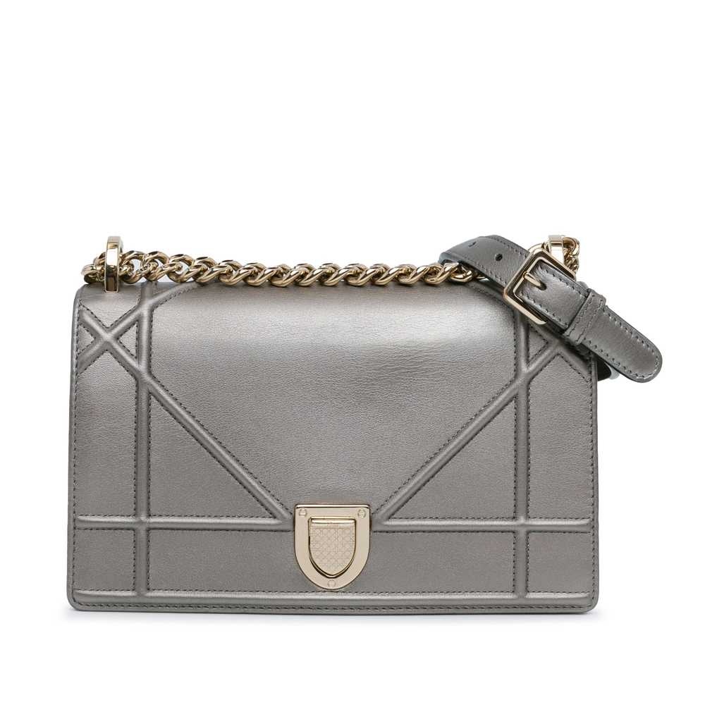 Silver Dior Small Diorama Flap Crossbody Bag - image 1