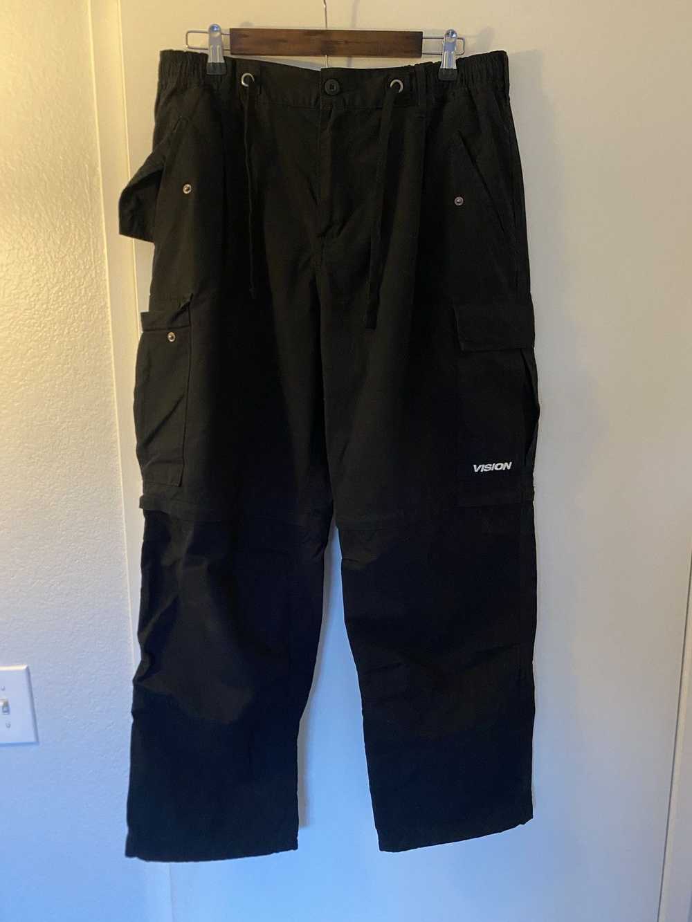 Japanese Brand Oversized Black Cargo Pants - image 1