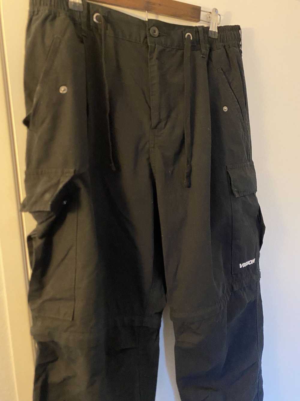 Japanese Brand Oversized Black Cargo Pants - image 2