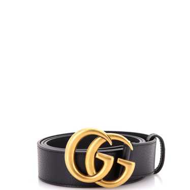 GUCCI GG Marmont Belt Leather Wide 100