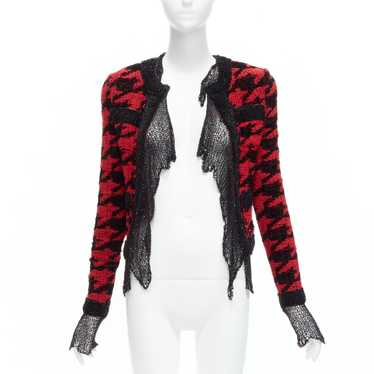 Balmain BALMAIN 2022 red black houndstooth destro… - image 1