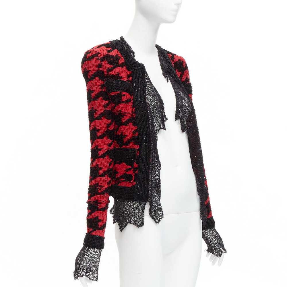 Balmain BALMAIN 2022 red black houndstooth destro… - image 3