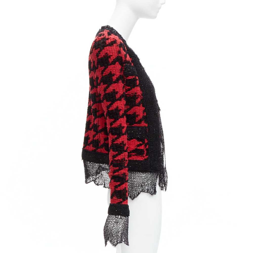 Balmain BALMAIN 2022 red black houndstooth destro… - image 4