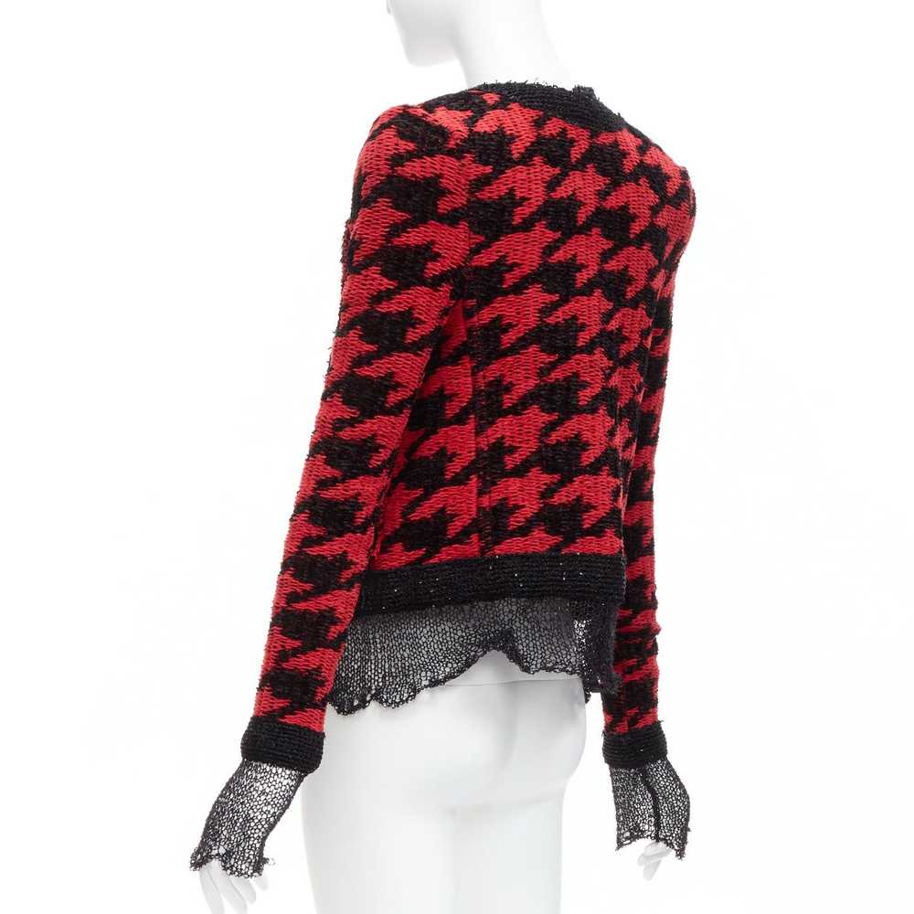 Balmain BALMAIN 2022 red black houndstooth destro… - image 6