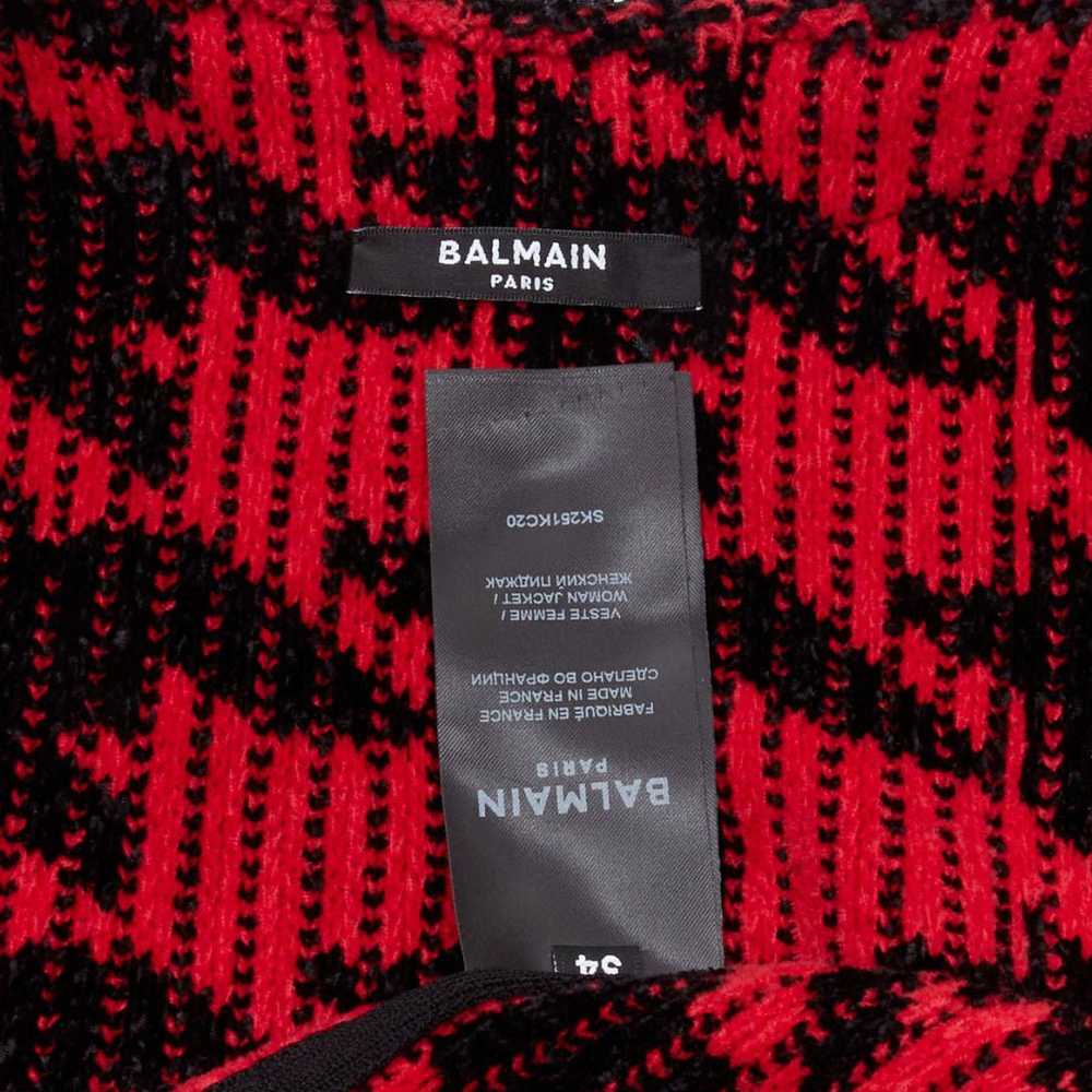 Balmain BALMAIN 2022 red black houndstooth destro… - image 8