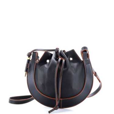 【LOEWE】ANAGRAM HORSESHOE SHOULDER BAG AUTH NWT Loewe Small Horseshoe Anagram Canvas Leather