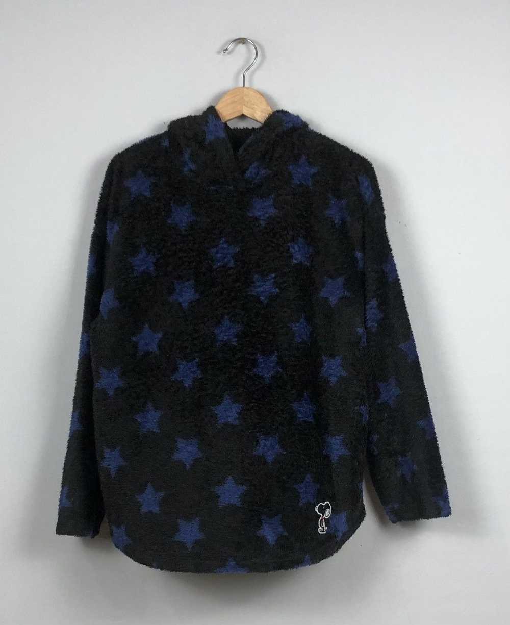 Vintage Peanut Snoopy All Over Print Star Fleece … - image 1