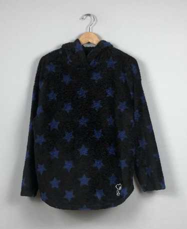 Vintage Peanut Snoopy All Over Print Star Fleece J