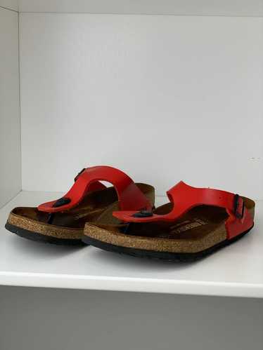 Birkenstock Birkenstock Women Gizeh Old Red Patent