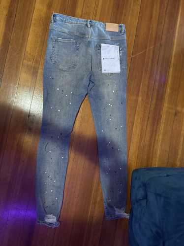 Purple Brand Purple Brand Paint Splatter Denim - image 1