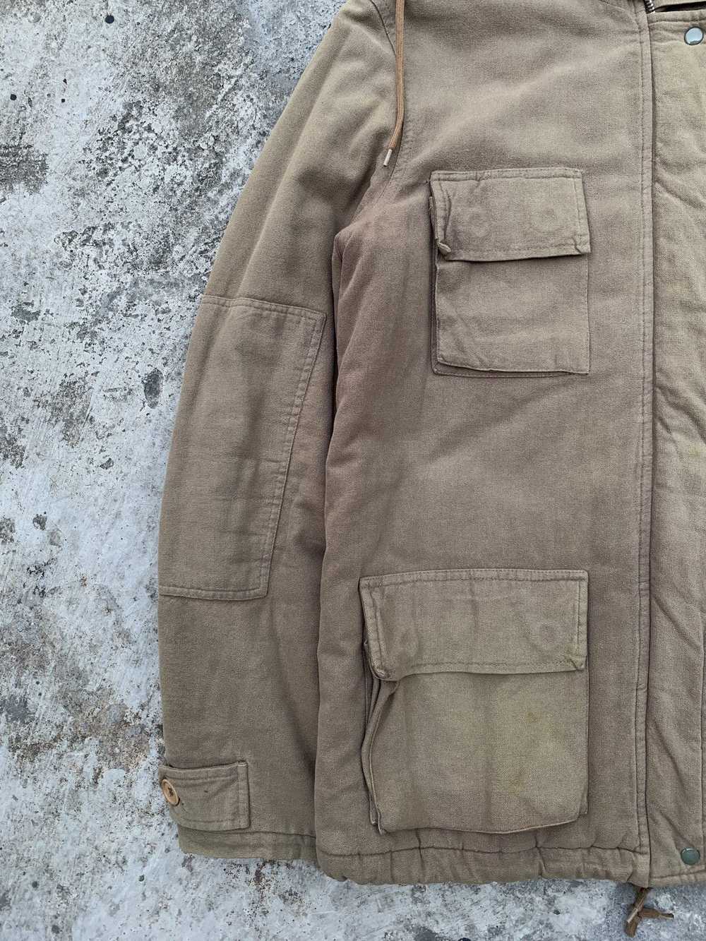 Helmut Lang Vintage Cotton Military Heavy Coat Ja… - image 3