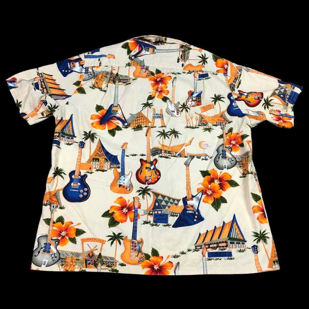 Hawaiian Shirt × Vintage Vintage RJC Guitar Flora… - image 4