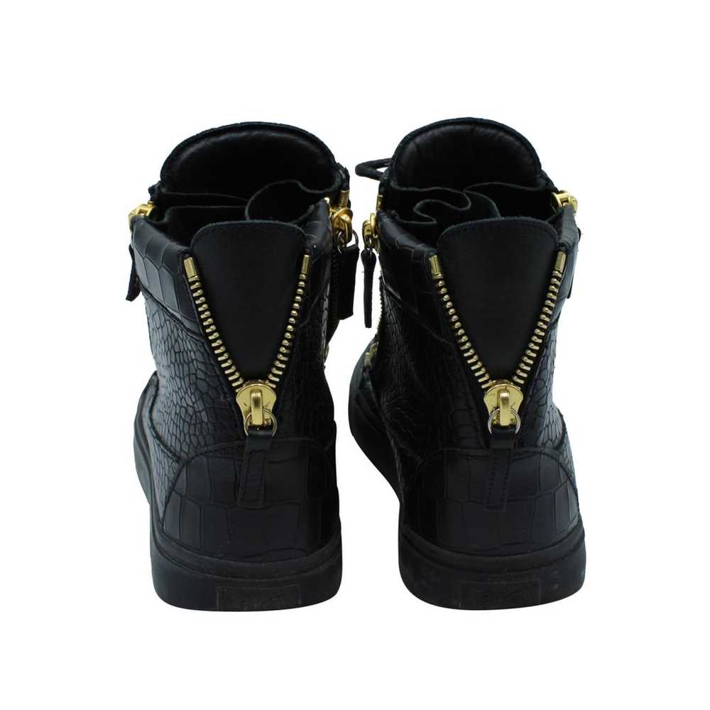 Giuseppe Zanotti Leather high trainers - image 4