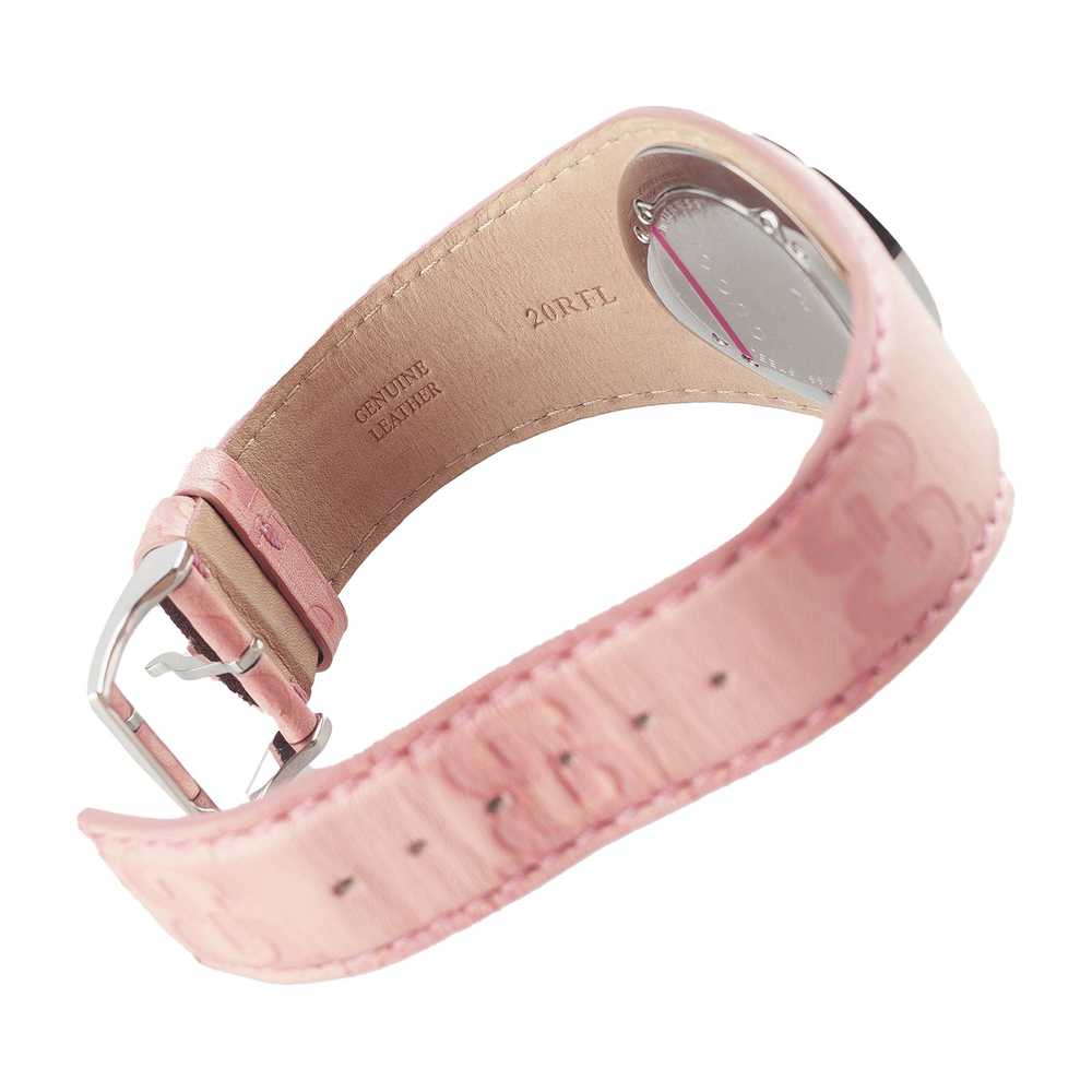 Gucci Gucci Pale Pink Monogram Leather Watch - image 5