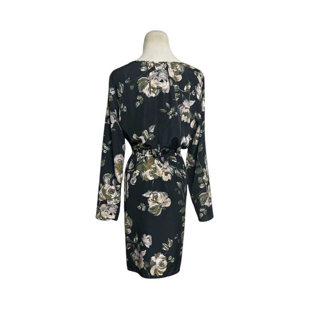 J.Crew J. Crew black cream green floral mini dres… - image 9