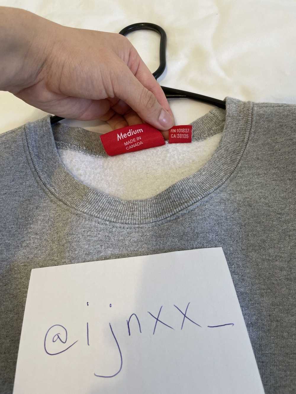 Supreme FW22 Heather Grey Box Logo Crewneck - image 2