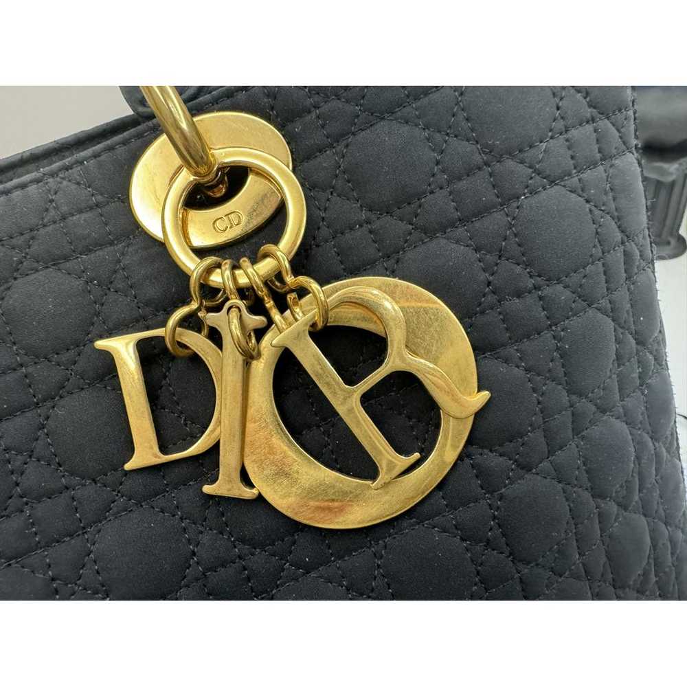 Dior Lady Dior cloth handbag - image 4