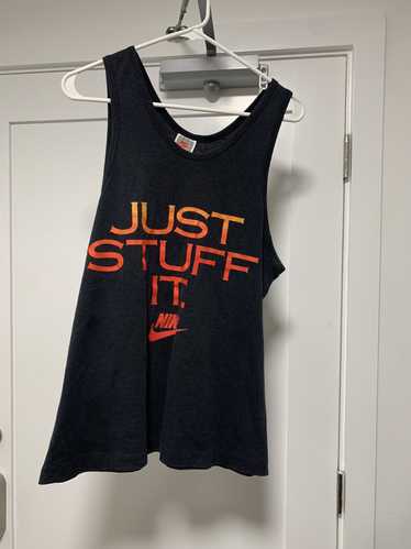 Nike × Vintage Rare Nike Just Stuff It tank