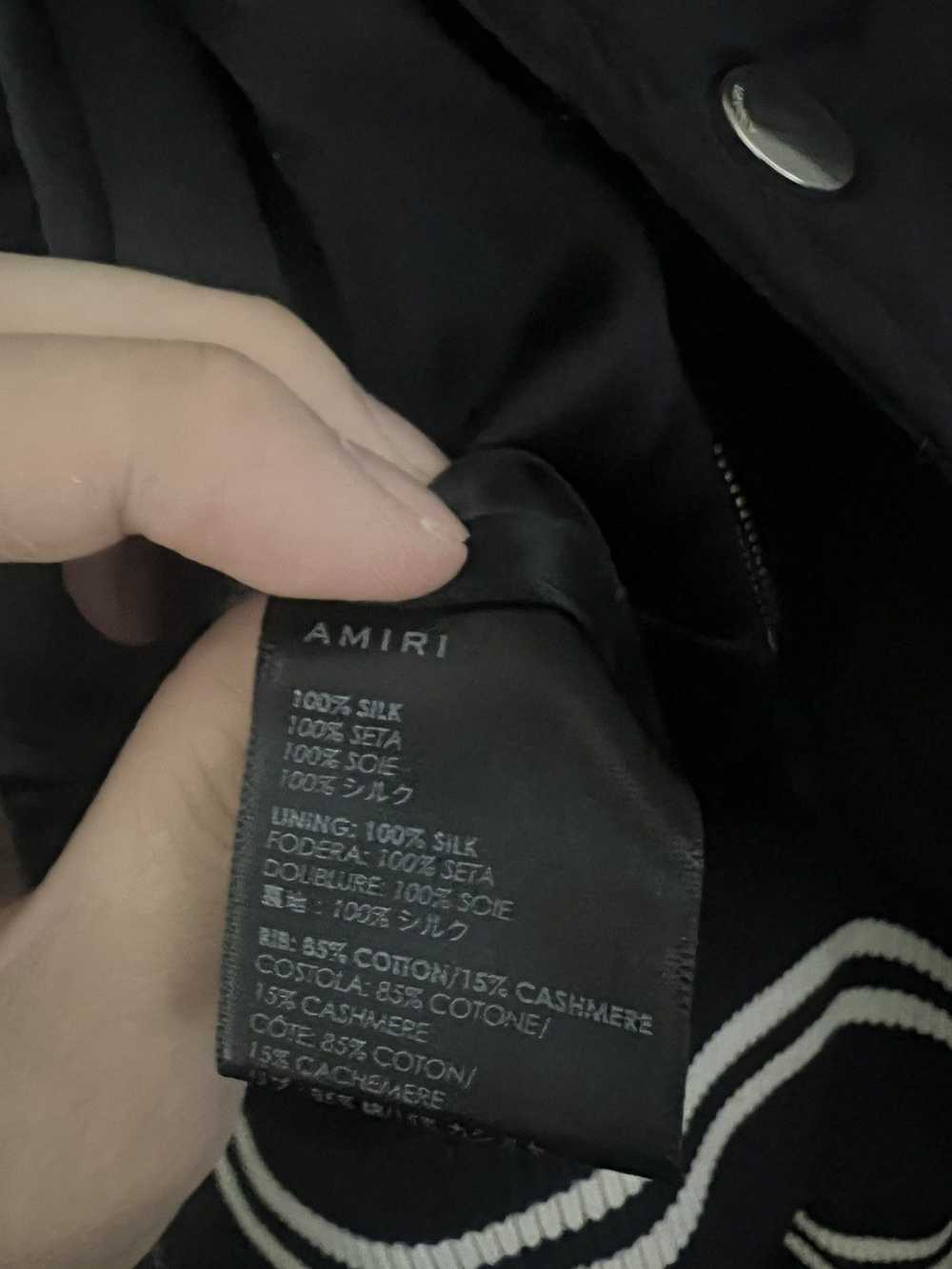 Amiri Amiri Black Lovers Silk Bomber - image 11