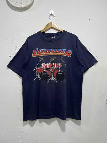 Band Tees × Vintage Vintage 90’s Ludwig Drum Promo