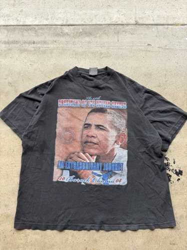 Rap Tees × Streetwear × Vintage Boxy faded Barack 