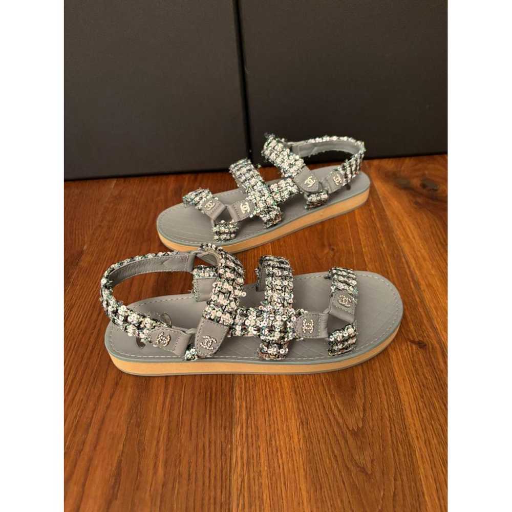 Chanel Dad Sandals tweed sandal - image 10