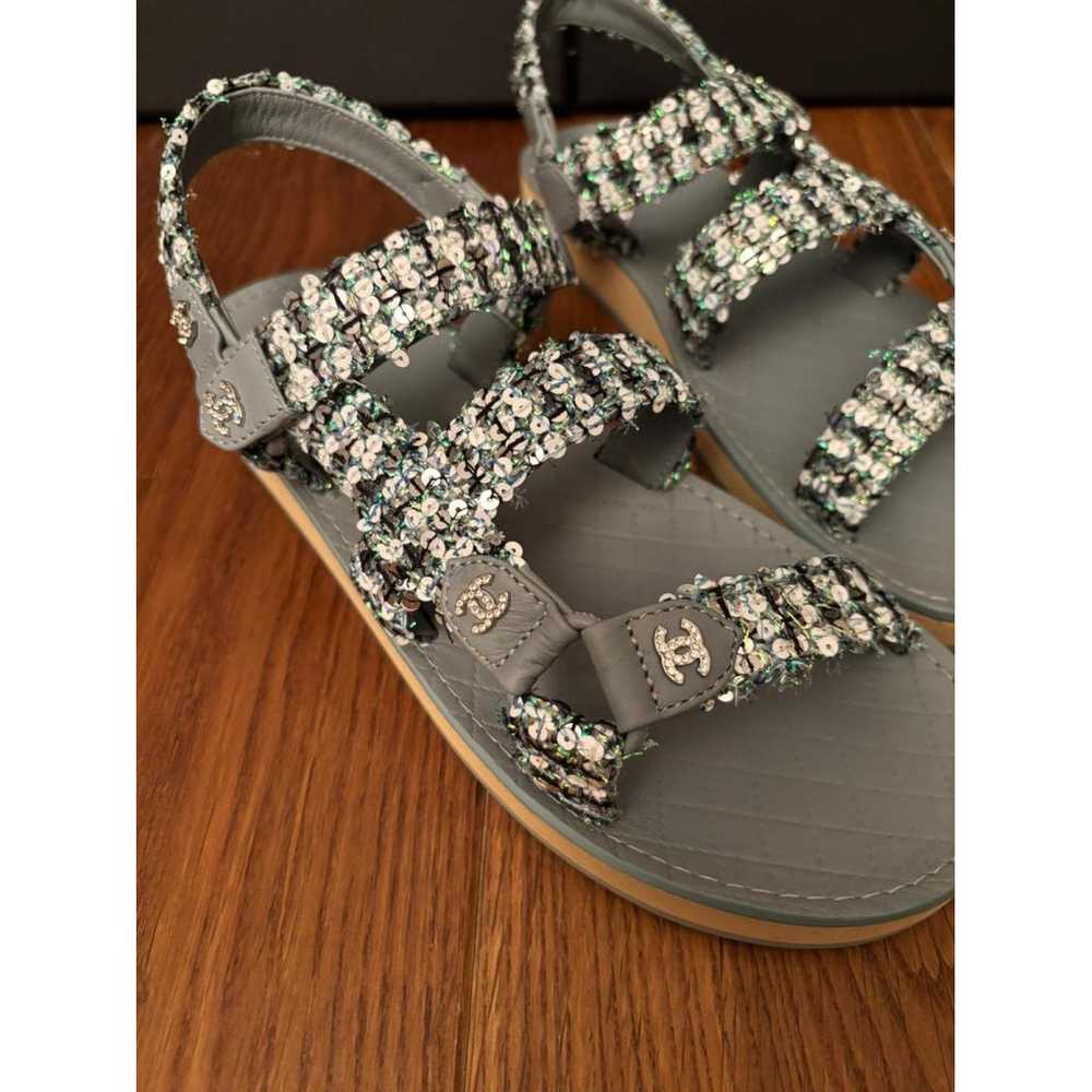 Chanel Dad Sandals tweed sandal - image 5