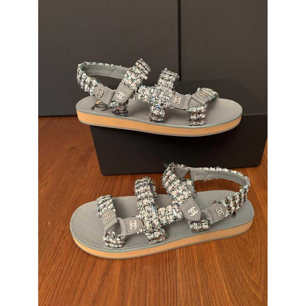 Chanel Dad Sandals tweed sandal - image 7