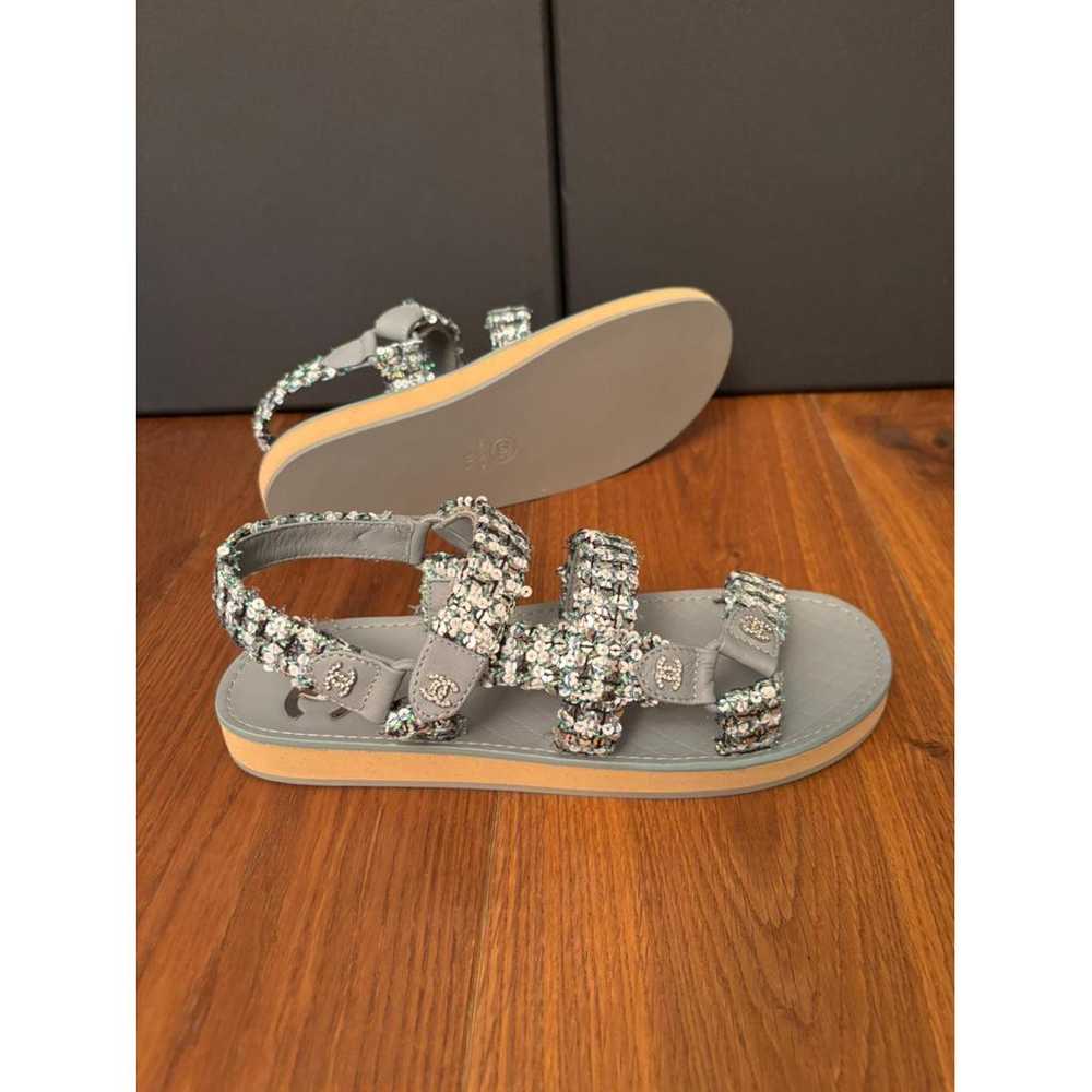 Chanel Dad Sandals tweed sandal - image 9