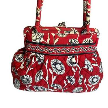 Vera Bradley Deco Daisy Frame Purse with Houndsto… - image 1